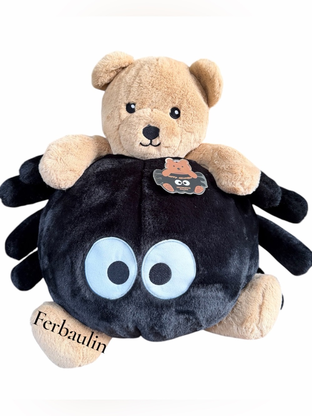 🦋Halloween Teddy Bear & Spider Decorative Throw
Pillow 27" Plush